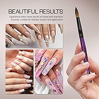 PANA Pure Kolinsky Hair Acrylic Nail Brush Size 14 — image 4