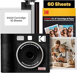 Kodak Mini Shot 4 ERA 2-in-1 Instant Camera and Photo Printer