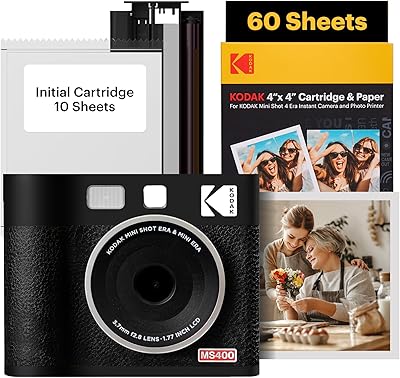 Kodak Mini Shot 4 ERA 2-in-1 Instant Camera and Photo Printer