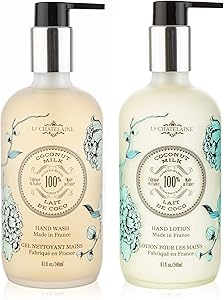 La Chatelaine Hand Wash & Lotion Set, Coconut Milk - 2 x 8.1 oz