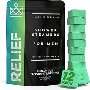 MAKE LIFE EXCLUSIVE Shower Steamers for Men - Eucalyptus Peppermint Menthol, 12 Pack Review