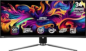 MSI MPG 341CQPX 34-inch Curved OLED Gaming Monitor Review
