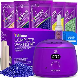 Wokaar Full Body Waxing Kit for Sensitive Skin, 17.6oz Review