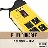 Cablectric Heavy Duty Power Strip Surge Protector 8 Outlets 6 ft Extension Cord — image 4