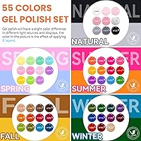 VANREESA 60 Pcs Gel Nail Polish Set — image 2