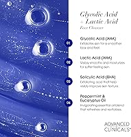 Advanced Clinicals Exfoliating Glycolic Acid & Salicylic Acid Face Wash + Vitamin C Facial Cleanser Set — image 4