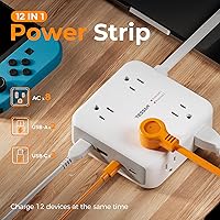 TESSAN TS-PS07US00 Surge Protector Power Strip — image 2