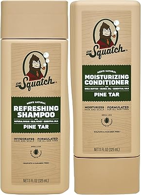 Dr. Squatch Pine Tar Shampoo & Conditioner Set (11 fl oz each)
