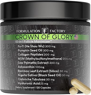 Formulation Factory Crown of Glory 10-in-1 Hair Growth Maximizer, 2 Month Supply