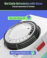 BN-LINK 8 Outlet Surge Protector with Mechanical Timer — image 3