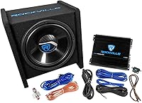 Rockville RV12.1C 12″ Subwoofer Enclosure with Amplifier Kit — image 1