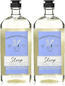 Bath and Body Works Aromatherapy Sleep Lavender Vanilla Body Wash Foam Bath 10oz - 2 Pack Review