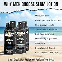 SLAM WoodsMan Men's Scented Sunscreen Spray SPF 30, 5oz — image 2