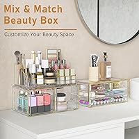 Delamu 3-Tier Makeup Organizer with Drawers — image 7