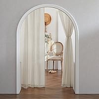 RYB HOME Linen Blend Curtains 36″L x 52″W, 2 Panels Set — image 7