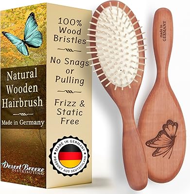 Desert Breeze Wooden Hair Brush