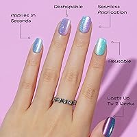 Jofay Fashion Cat Eye Press On Nails 160pcs - 2-Color Ombre Kit — image 2