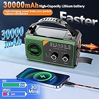 RAOUOEN 30000mAh Emergency Weather Radio — image 3