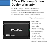 Planet Audio MB2000.1D Class D Car Amplifier — image 2