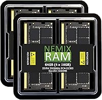 NEMIX RAM 64GB (4x16GB) DDR4 2666MHz SODIMM Laptop Memory Kit — image 1