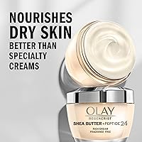 Olay Regenerist Shea Butter + Peptide 24 Rich Cream Face Moisturizer, 1.7oz — image 4