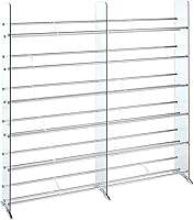 TransDeco CD/DVD Rack, 792 552, Clear/Silver — image 1