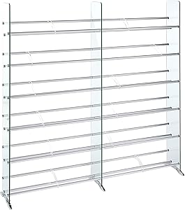 TransDeco CD/DVD Rack, 792 552, Clear/Silver Review