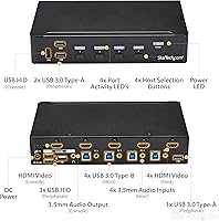 StarTech 4 Port HDMI KVM Switch SV431HDU3A2 — image 5