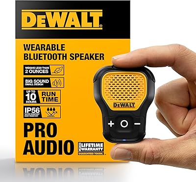DEWALT Wearable Bluetooth Speaker (Updated Version)