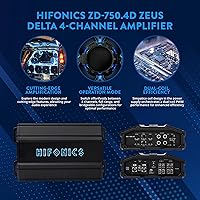 Hifonics Zeus Delta ZD-750.4D 750 Watt 4-Channel Car Audio Amplifier — image 3