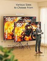 HYZ 80-inch Projector Screen with Stand — image 6