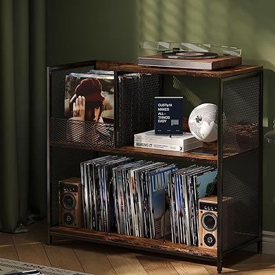 Huxitocan 3-Tier Record Player Stand