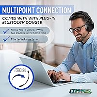 Philips Over-Ear Wireless Headphones with Noise Cancelling and Removable Mic — image 5