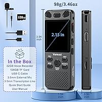 Vormooi 160GB Digital Voice Recorder — image 7