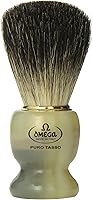 Omega 63171 Stripey 100% Pure Badger Shaving Brush with Stand — image 1