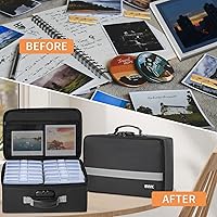 IBVIVIC Fire-resistant Photo Storage Box with 12 Cases — image 6