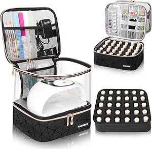 Partreko Clear Nail Polish Organizer with Nail Lamp Review