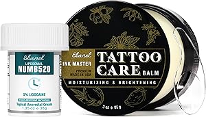 Ebanel 5% Lidocaine Numbing Cream & Tattoo Aftercare Balm 3oz Review