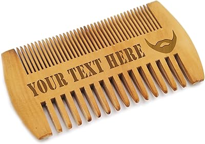 My Personal Memories Custom Engraved Wooden Beard Comb