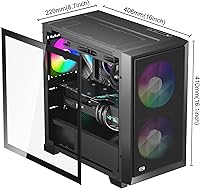 PCCOOLER C3D310 BK ARGB Mid Tower PC Case — image 2