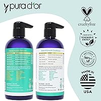 PURA D'OR Sleek & Smooth Shampoo and Conditioner Set — image 5