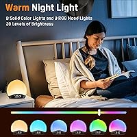 JALL K2 Wake Up Light Sunrise Alarm Clock — image 2