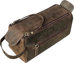 Rustic Town Buffalo Leather Toiletry Bag Review