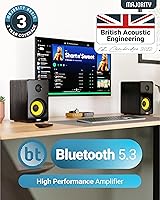 Majority D40X Powered Bluetooth Bookshelf Speakers — image 3