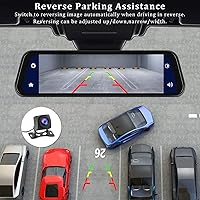 AMprime RM 9.66-inch Mirror Dash Cam with Wireless CarPlay & Android Auto — image 6