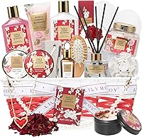 LILY ROY 19-Piece Rose & Cherry Blossom Spa Gift Basket Set — image 1