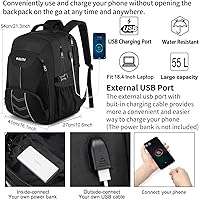 PUSLOM Extra Large 55L Backpack for Men — image 2