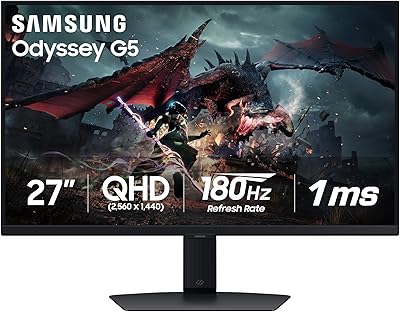 Samsung Odyssey G50D 27-Inch QHD Gaming Monitor