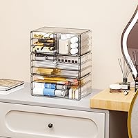 Yieach 3 Pack Clear Storage Drawers with 10 Drawers — image 2
