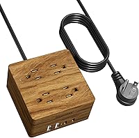 SUPERDANNY USB Power Strip Surge Protector — image 1